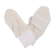 Organic Wool and Silk Scratch Mitts for Babies
