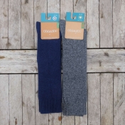 Women's Knee High Socks in Organic Cotton and Wool