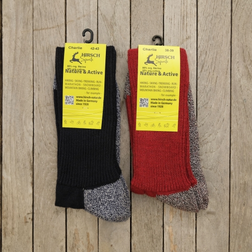 Hirsch Sports Charlie Trekking Socks in Wool and Cotton