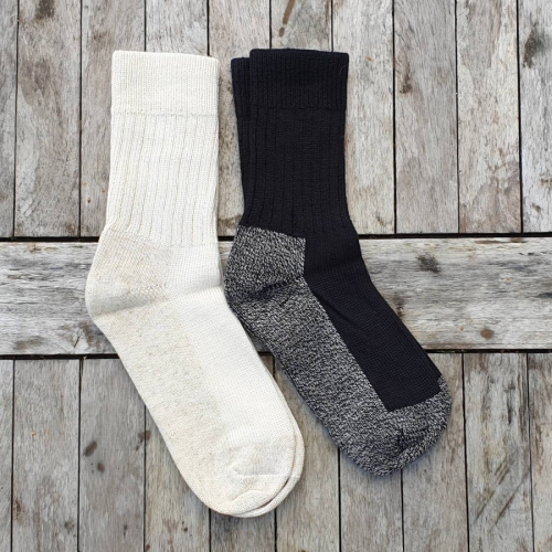 Adult's Socks In Cotton, Wool and Linen