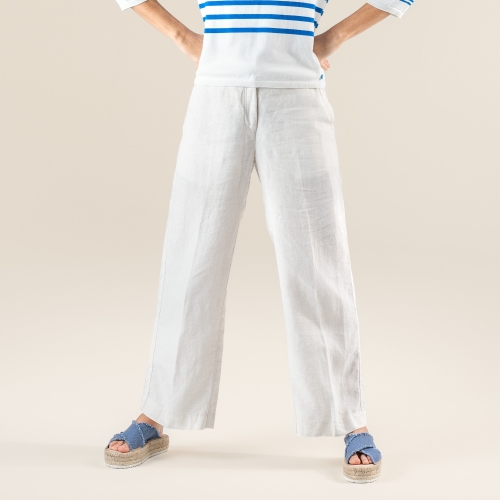 Women's Summer Trousers in Organic Linen