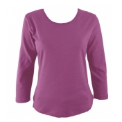 Three Quarter Sleeve Top in Organic Cotton