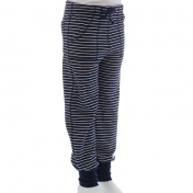 Stripy Cuffed Longpant in Organic Cotton