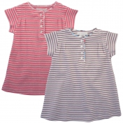 Stripe Dress in Soft Organic Cotton Melange