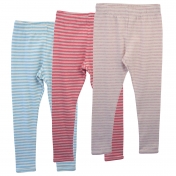 Stripy Leggings in Soft Organic Cotton Melange Stripy Leggings in Soft Organic Cotton Melange