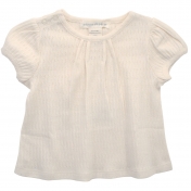 Baby Blouse in Organic Cotton Pointelle
