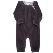 Beautiful Baggy Baby Suit in Melange-Dyed Velour Beautiful Baggy Baby Suit in Melange-Dyed Velour
