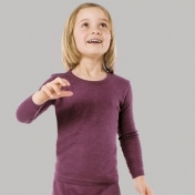 Extra-Soft Long-Sleeved Vest Top in Wool/Silk Extra-Soft Long-Sleeved Vest Top in Wool/Silk
