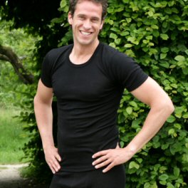 Short-Sleeved Tee in Merino Wool and Silk - Unisex