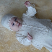 Delicate Lacy Cardigan in Pure Schappe Silk