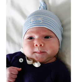 Baby Knot Hat in Wool/Silk by Pickapooh