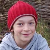 Rib Knit Beanie in Organic Merino Wool