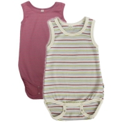 2-Pack Sleeveless Organic Cotton Baby Body