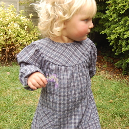 Little Checked Dress in Organic Cotton
