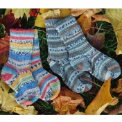 Beautiful Hand-Knitted Style Organic Wool Socks for Children