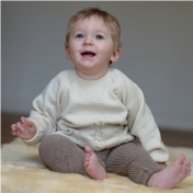 Cable-Knit Jumper by Disana in Organic Merino Wool