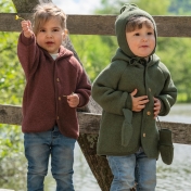 Doe alles met mijn kracht beven Beukende Baby Coat in 100% soft Merino wool | Soft Wool Fleece Jacket for Baby by  Engel