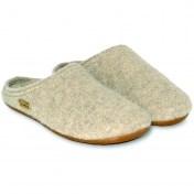 Haflinger Boiled Wool Clogs with Rubber Sole