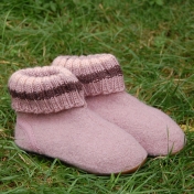 Haflinger Boiled Wool Slipper with Rubber Sole