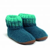 haflinger childrens boiled wool slippers