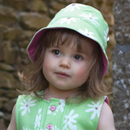 Summer Meadow Reversible Hat by Frugi
