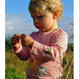 Wild Ponies Long-sleeved Organic T-shirt