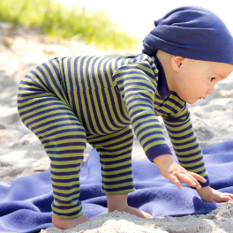 Stripy Leggings for Babies and Children in Wool/Silk Stripy Leggings for Babies and Children in Wool/Silk