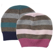 Stripy Merino Beanie by Lille Barn