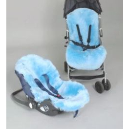 Pure Merino Sheepskin for Carseat and Buggy (Blue)