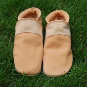 Natural Slippers for Adults in Undyed Leather Natural Slippers for Adults in Undyed Leather