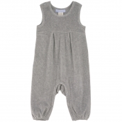 Ribbed Velour Baby Romper in Organic Cotton Ribbed Velour Baby Romper in Organic Cotton