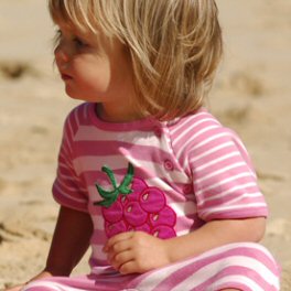 Raspberry Romper by Frugi