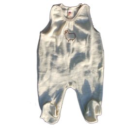 Baby Dungarees in Merino Wool (with feet)