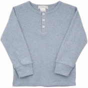 Long-sleeved Top in Soft Melange-Dyed Organic Cotton Long-sleeved Top in Soft Melange-Dyed Organic Cotton