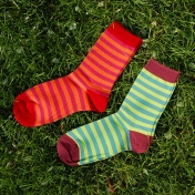 2-Pack - Three-Colour Children's Socks in Organic Cotton
