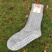 Non-slip House Socks in Organic Wool
