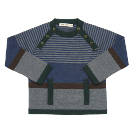 Striped Merino Jumper by Lille Barn