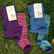 Very Stripy Tights in Organic Cotton for Girls