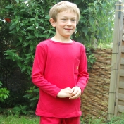 Organic Long-Sleeved Top with Pocket