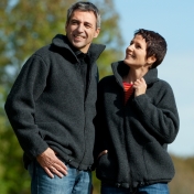 Wool Zip Fleece Jacket for Men and Women Wool Zip Fleece Jacket for Men and Women