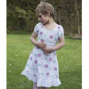 Seed Head Print Dress in Organic Cotton