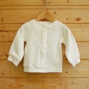 Baby Cardigan in Organic Cotton Terry Baby Cardigan in Organic Cotton Terry