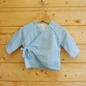 Wrap Baby Cardigan in Organic Cotton Wrap Baby Cardigan in Organic Cotton