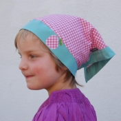 Pretty Gingham Headscarf in Organic Cotton (UV20) Pretty Gingham Headscarf in Organic Cotton (UV20)