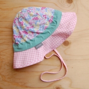 Flowery Sun Hat in Organic Cotton (UV20)