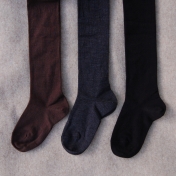Women's Machine Washable Tights in Wool and Cotton