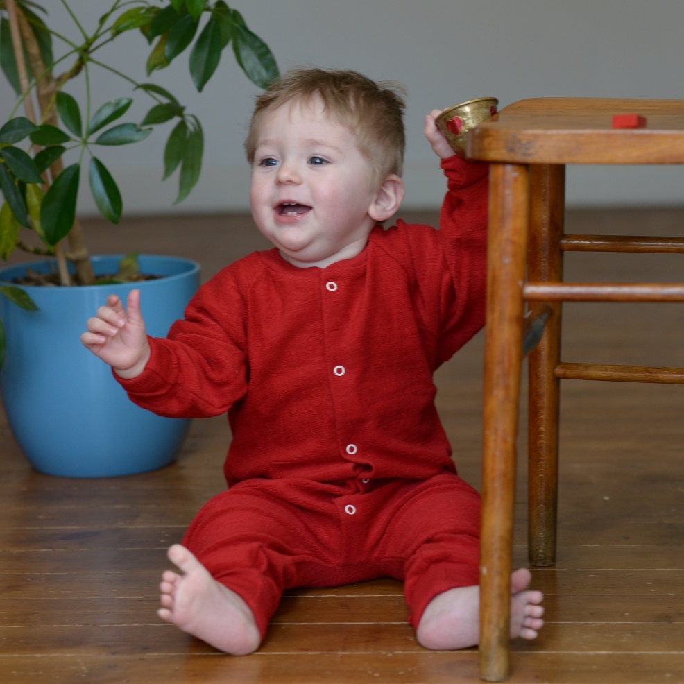 AllInOne Pyjamas Without Feet in Merino Wool Footless children