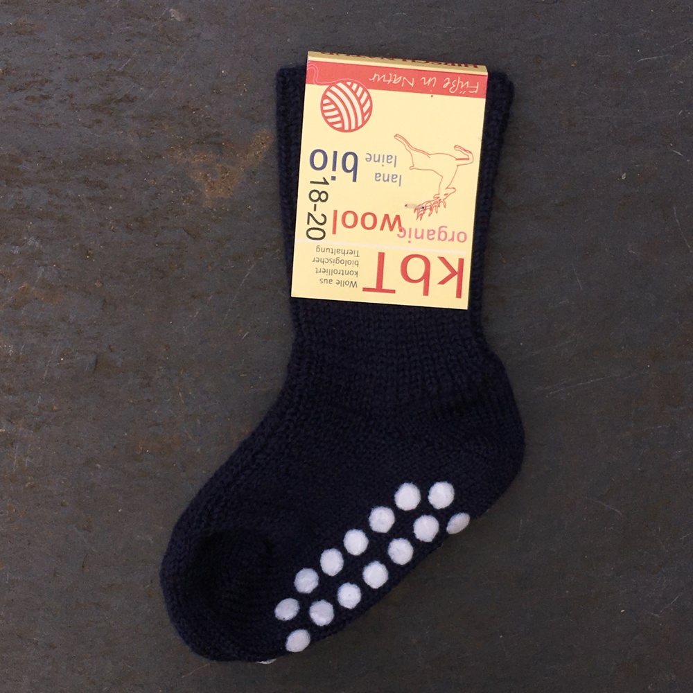 Nonslip Grippy Socks, Pure Wool