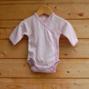 Stripy Wrap Baby-Body in Organic Cotton Stripy Wrap Baby-Body in Organic Cotton