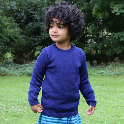 Lightweight Plain Knit Jumper in Merino Wool by Disana Lightweight Plain Knit Jumper in Merino Wool by Disana
